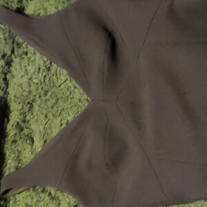 Long elegant black dress. Very upscale designer!